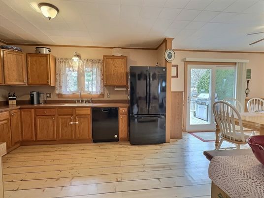 Interior, Kitchen, Wood Texture Flooring
