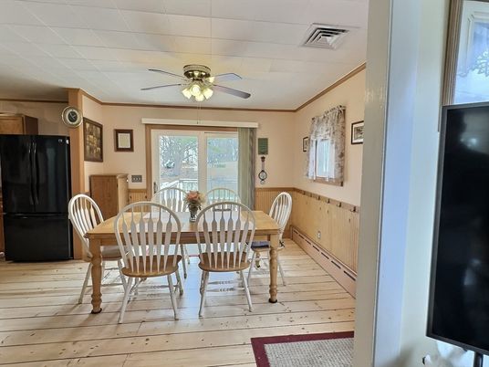Dining room, Interior, Wood Texture Flooring