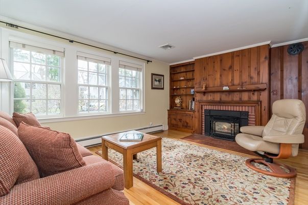 Fireplace, Interior, Living room, Wood Texture Flooring, Wooden Walls