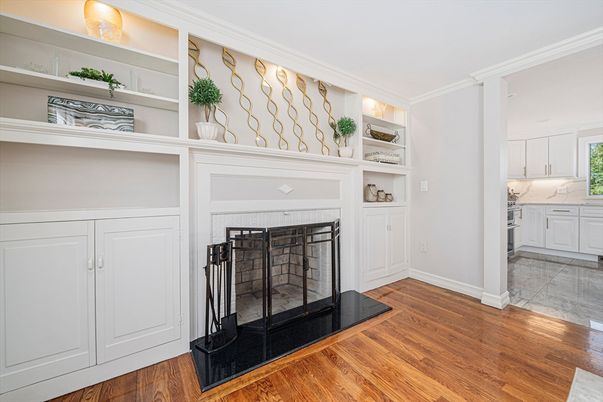 Fireplace, Interior, Wood Texture Flooring