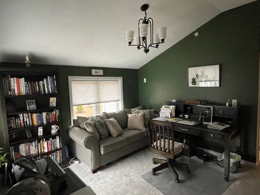 Chandelier, Home Office, Interior