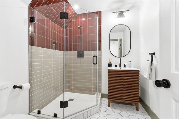 Bathroom, Glass Shower, Interior