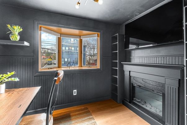 Fireplace, Interior, Wood Texture Flooring