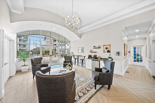 Chandelier, Dining room, Interior, Living room, Recessed Lighting, Wood Texture Flooring
