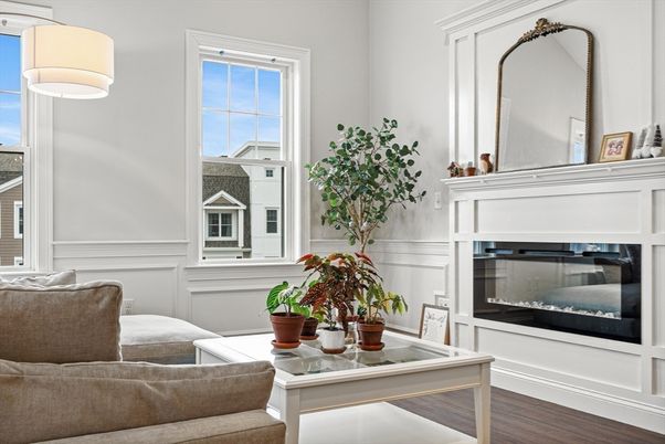 Fireplace, Interior, Living room, Wood Texture Flooring