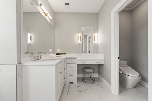 Bathroom, Dual Sink Vanities, Interior, Marble
