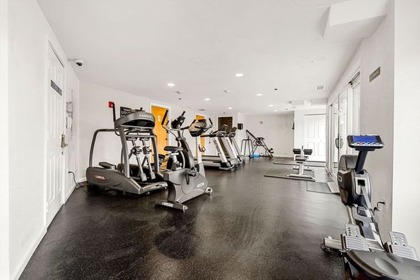 Fitness Equipment, Gym, Interior, Recessed Lighting