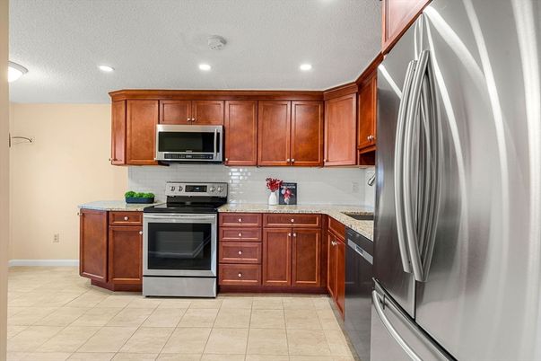 Interior, Kitchen, Recessed Lighting, Stainless Steel Appliances