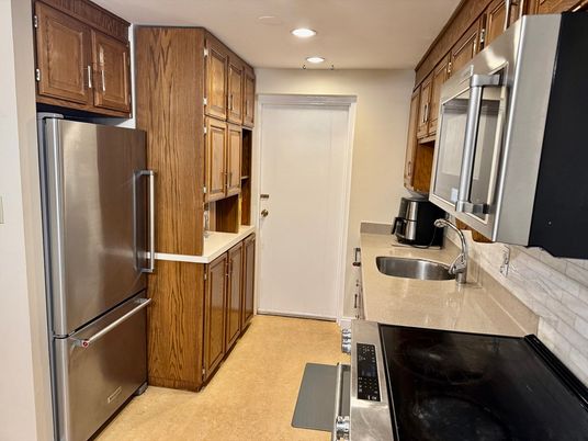 Interior, Kitchen, Recessed Lighting, Stainless Steel Appliances