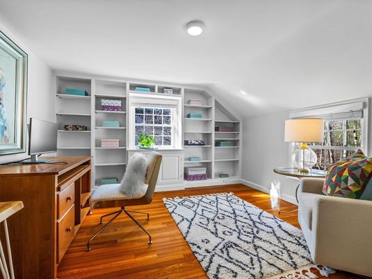 Home Office, Interior, Wood Texture Flooring