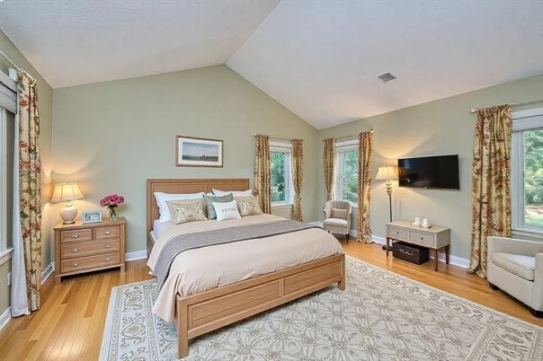Bedroom, Interior, Wood Texture Flooring