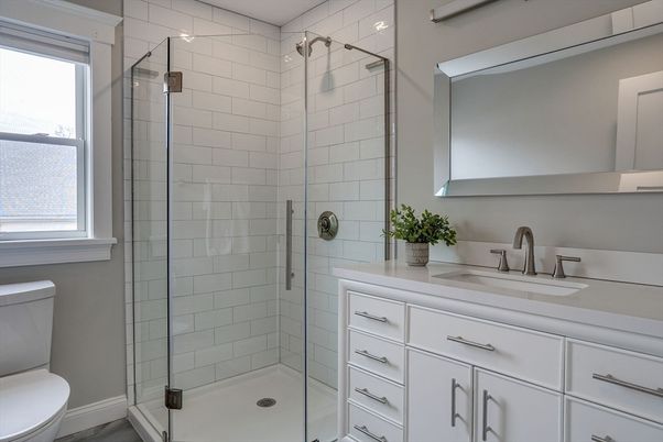 Bathroom, Glass Shower, Interior