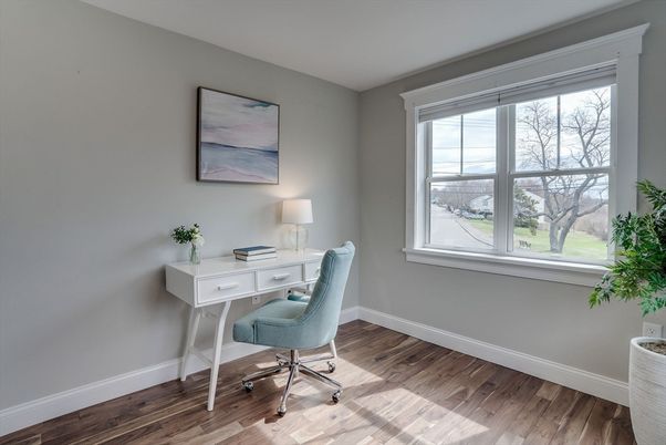Home Office, Interior, Wood Texture Flooring
