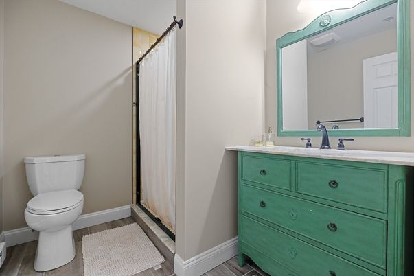 Bathroom, Interior, Wood Texture Flooring