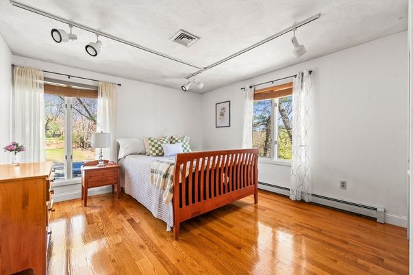 Bedroom, Interior, Wood Texture Flooring