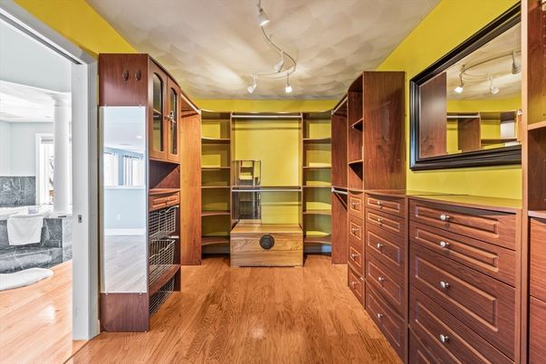 Interior, Walk-in Closets, Wood Texture Flooring