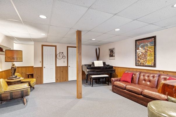 Interior, Living room, Piano, Recessed Lighting