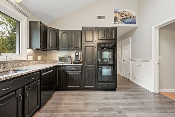Interior, Kitchen, Wood Texture Flooring