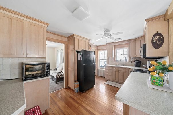 Interior, Kitchen, Wood Texture Flooring