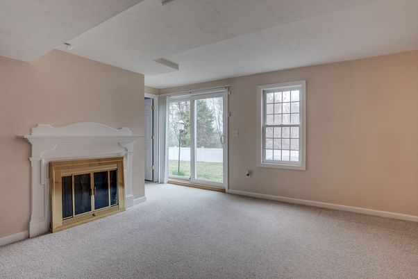 Empty room, Fireplace, Interior