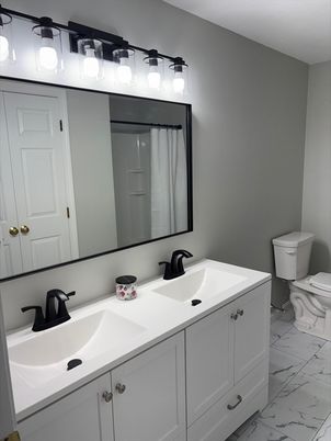 Bathroom, Dual Sink Vanities, Interior, Marble
