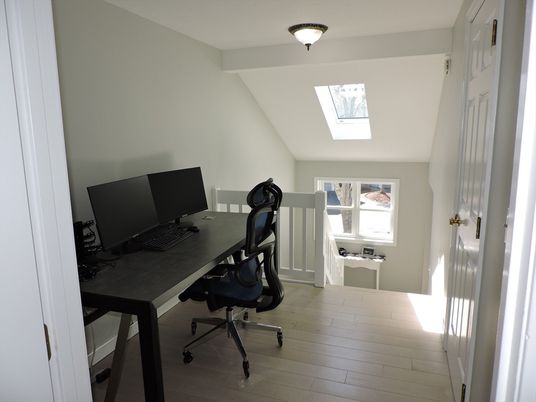 Home Office, Interior, Wood Texture Flooring