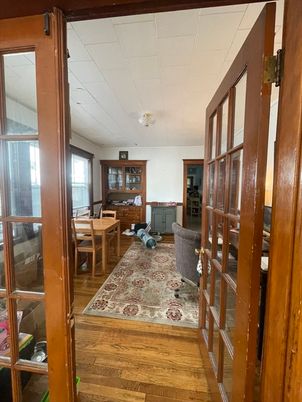 Dining room, Interior, Wood Texture Flooring