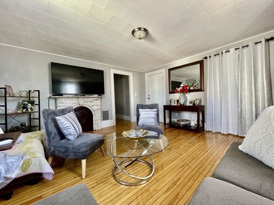 Fireplace, Interior, Living room, Wood Texture Flooring