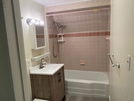 Bathroom, Interior, Wood Texture Flooring