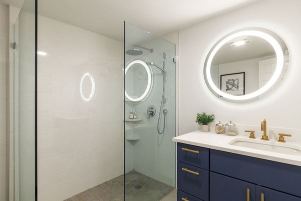 Bathroom, Glass Shower, Interior
