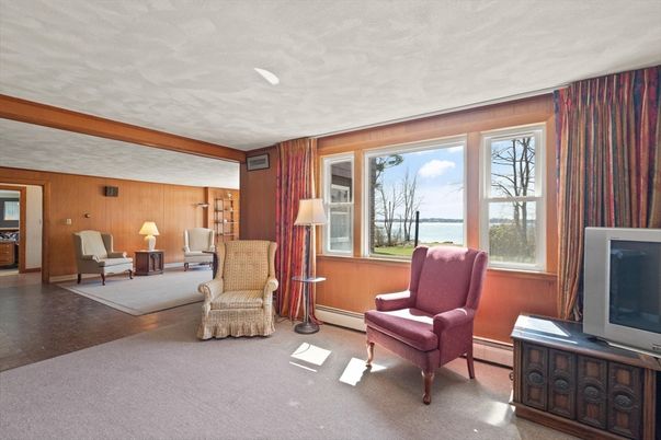 Interior, Living room, Water, Wooden Walls