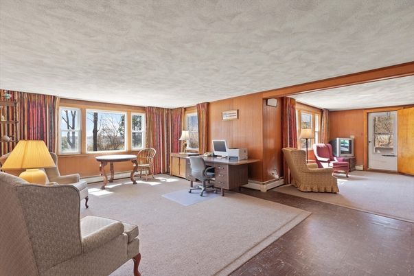 Home Office, Interior, Wooden Walls