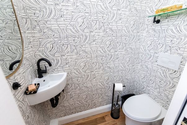 Bathroom, Interior, Wood Texture Flooring