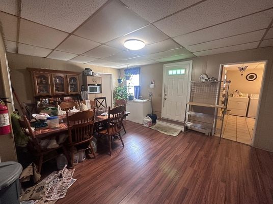 Dining room, Interior, Wood Texture Flooring