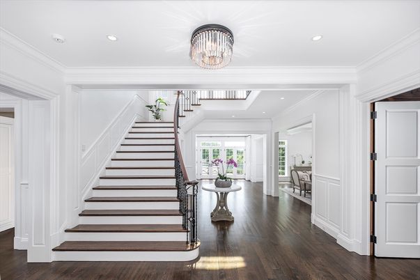 Chandelier, Interior, Recessed Lighting, Wood Texture Flooring