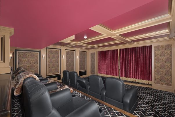 Home Theatre Room, Interior, Recessed Lighting, Theatre Room