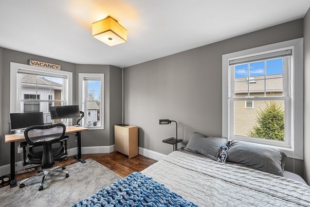 Bedroom, Home Office, Interior, Wood Texture Flooring