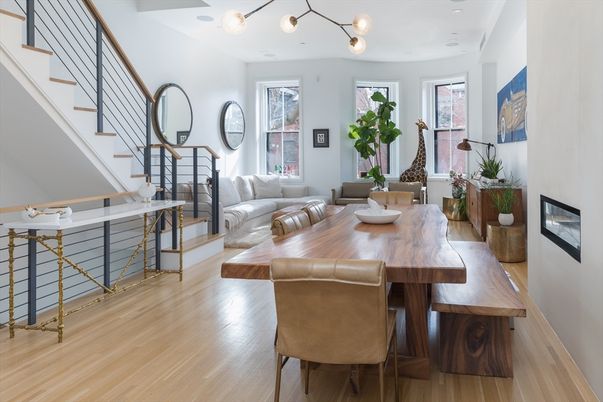 Dining room, Interior, Living room, Wood Texture Flooring