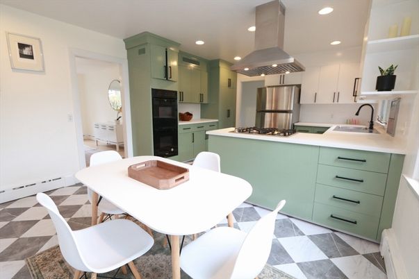 Interior, Kitchen, Recessed Lighting, Stainless Steel Appliances