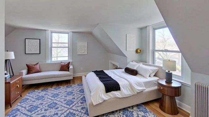 Bedroom, Interior, Wood Texture Flooring