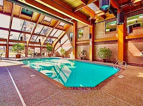 Glass Ceilings, Interior, Pool, Stone Walls, Sun Room, Wooden Beams