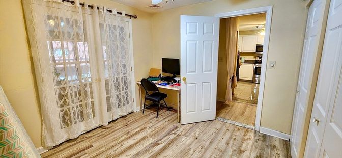 Home Office, Interior, Wood Texture Flooring