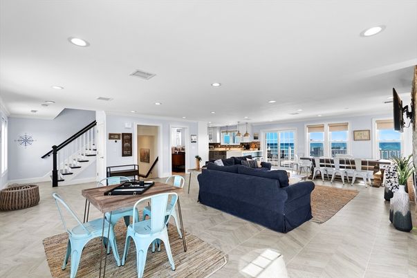 Dining room, Interior, Kitchen, Living room, Pendant Lights, Recessed Lighting