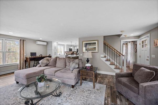 Dining room, Interior, Kitchen, Living room, Pendant Lights, Recessed Lighting, Wood Texture Flooring
