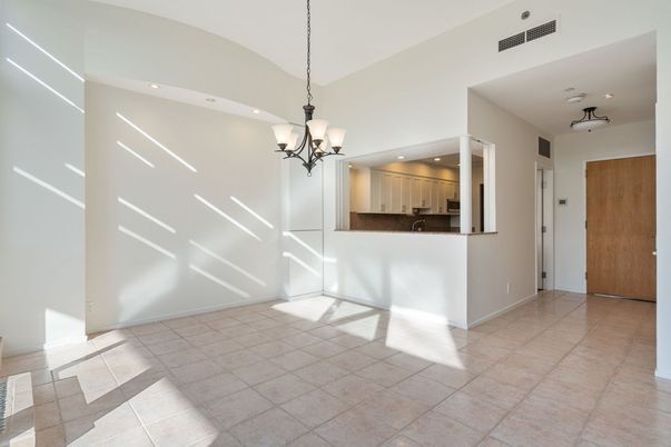 Chandelier, Empty room, Interior, Kitchen, Recessed Lighting