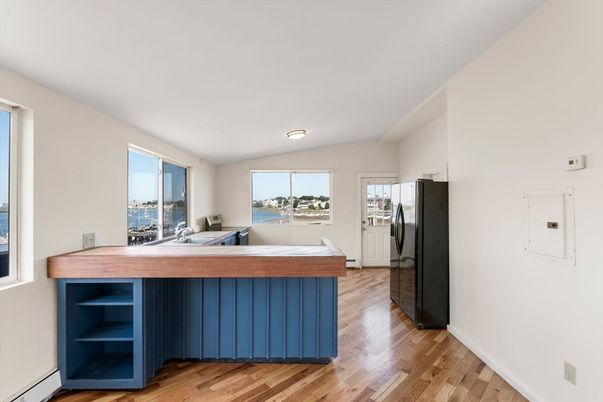 Interior, Kitchen, Wood Texture Flooring