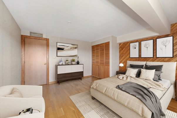 Bedroom, Interior, Wood Texture Flooring