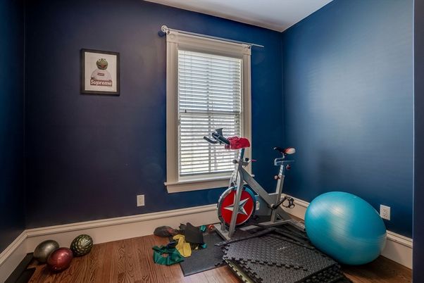Fitness Equipment, Interior, Wood Texture Flooring