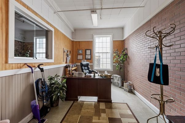 Home Office, Interior, Stone Walls, Wooden Walls
