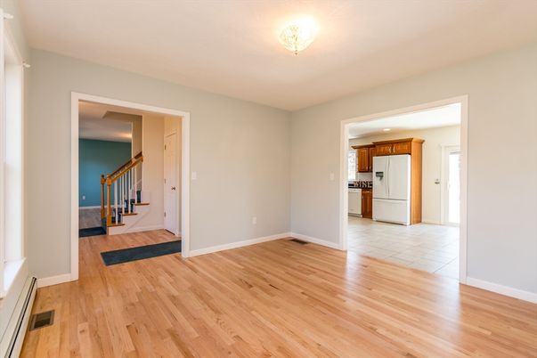 Empty room, Interior, Kitchen, Wood Texture Flooring